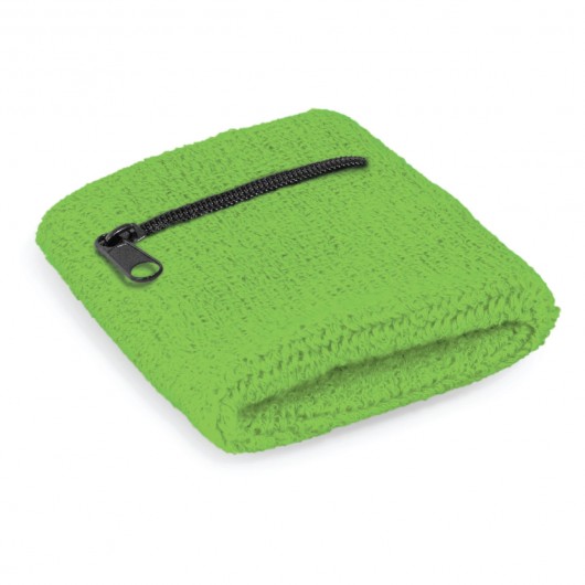 Sweat Bands with Pocket Bright Green